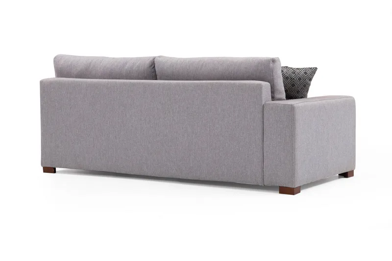 Mamerto Sofa m. Divan 4-seters - Lysegrå - Møbler - Sofaer - Sofa med sjeselong