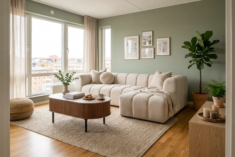 Marlow 3-seters boblete divansofa, høyrevendt - Beige - Møbler - Sofaer - Sofa med sjeselong