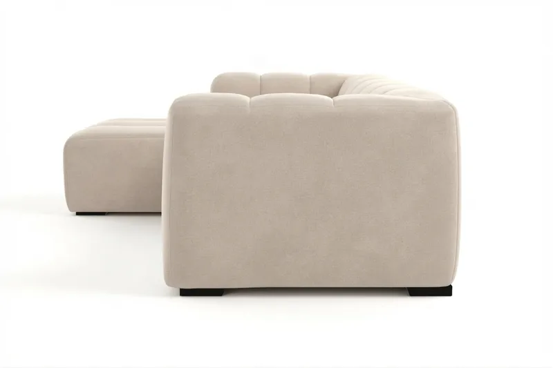 Marlow 3-seters Boblete Divansofa venstre - Beige - Møbler - Sofaer - Sofa med sjeselong
