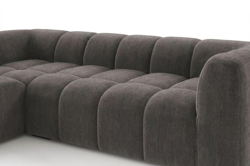 Marlow 3-seters Boblete Divansofa venstre - Grå - Møbler - Sofaer - Sofa med sjeselong