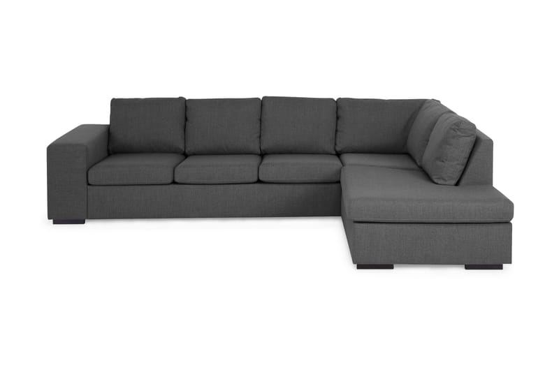 Memphis 3-seter med Sjeselong Large Høyre - Mørkegrå - Sofa med sjeselong - 3 seters sofa med divan