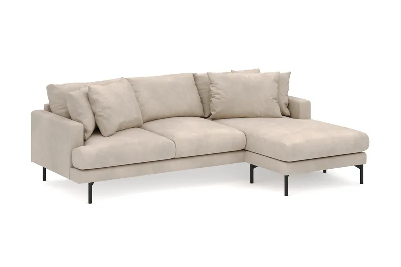 Menard 3-seters Høyrevendt L-formet Divansofa i Manchester - Greige - Møbler - Sofaer - Sofa med sjeselong