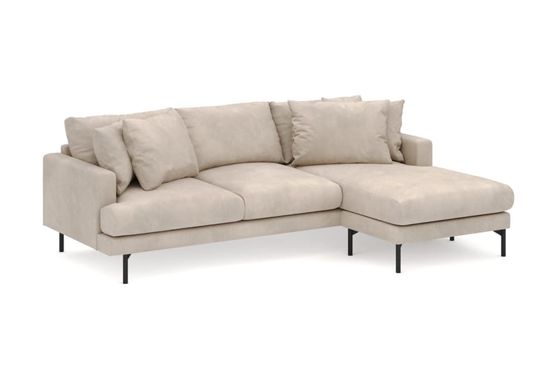 Menard 3-seters Høyrevendt L-formet Divansofa i Manchester - Greige - Møbler - Sofaer - Sofa med sjeselong