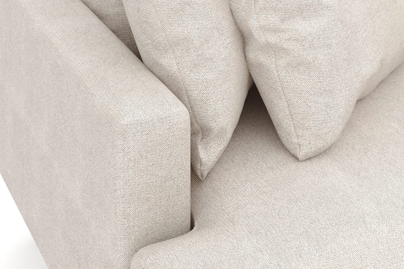 Menard 3-seters Høyrevendt L-formet Divansofa i Stoff - Beige - Møbler - Sofaer - Sofa med sjeselong