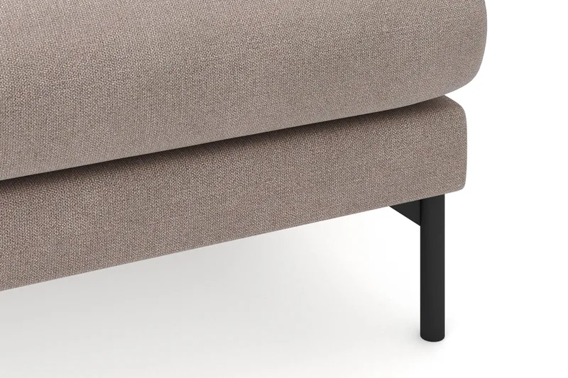 Menard 3-seters Høyrevendt L-formet Divansofa i Stoff - Brun - Møbler - Sofaer - Sofa med sjeselong