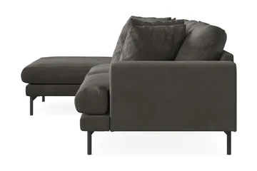 Menard 3-seters Venstrevendt L-formet Divansofa i Manchester - Mørk grå - Møbler - Sofaer - Sofa med sjeselong - 3 seters sofa med divan