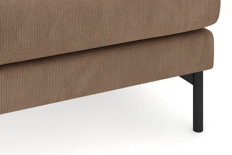 Menard 4-seters Høyrevendt Dyp L-formet Sjeselongsofa i Manchester - Brun - Møbler - Sofaer - Sofa med sjeselong