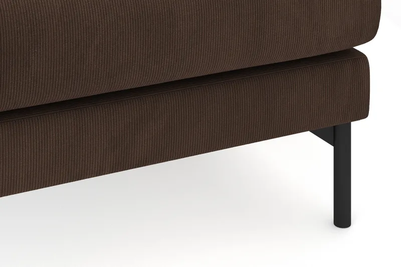 Menard 4-seters Høyrevendt Dyp L-formet Sjeselongsofa i Manchester - Brun - Møbler - Sofaer - Sofa med sjeselong