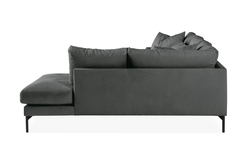 Menard 4-seters Høyrevendt Dyp L-formet Sjeselongsofa i Manchester - Grå - Møbler - Sofaer - Sofa med sjeselong
