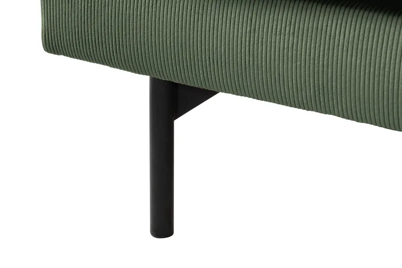 Menard 4-seters Høyrevendt Dyp L-formet Sjeselongsofa i Manchester - Grønn - Møbler - Sofaer - Sofa med sjeselong