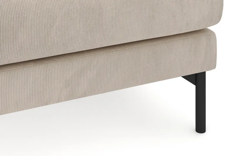 Menard 4-seters Høyrevendt Dyp L-formet Sjeselongsofa i Manchester - Greige - Møbler - Sofaer - Sofa med sjeselong