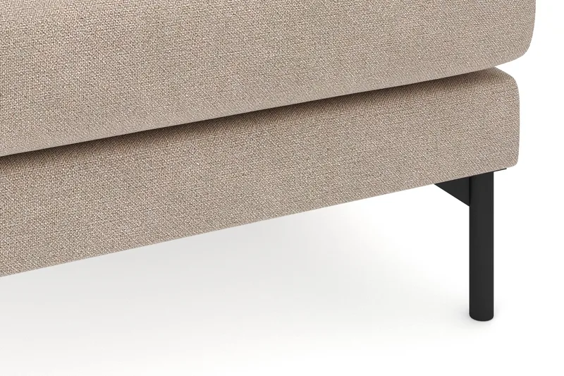 Menard 4-seters Høyrevendt Dyp L-formet Sjeselongsofa i Stoff - Beige - Møbler - Sofaer - Sofa med sjeselong