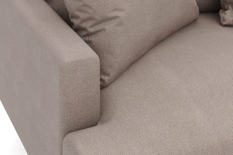 Menard 4-seters Høyrevendt Dyp L-formet Sjeselongsofa i Stoff - Brun - Møbler - Sofaer - Sofa med sjeselong