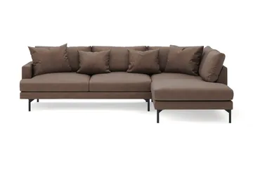 Menard 4-seters Høyrevendt Dyp L-formet Sjeselongsofa i Stoff