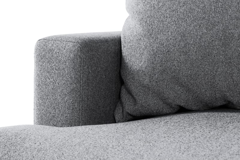 Menard 4-seters Høyrevendt Dyp L-formet Sjeselongsofa i Stoff - Grå - Møbler - Sofaer - Sofa med sjeselong