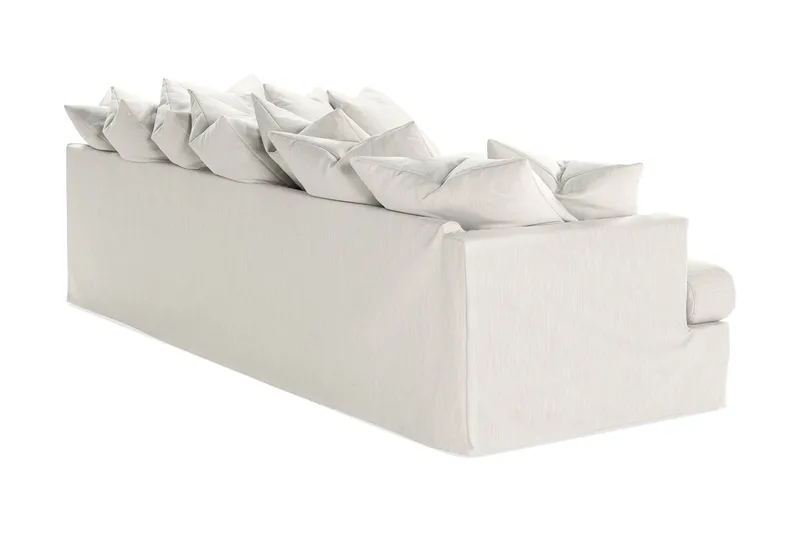 Menard 4-seters Høyrevendt Dyp L-formet Sjeselongsofa i Stoff - Lys grå - Møbler - Sofaer - Sofa med sjeselong