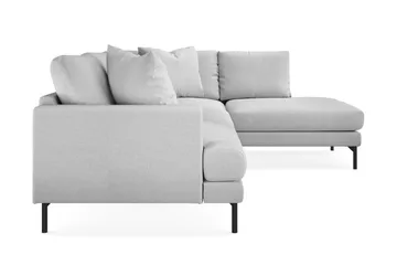 Menard 4-seters Høyrevendt Dyp L-formet Sjeselongsofa i Stoff - Lys grå - Møbler - Sofaer - Sofa med sjeselong