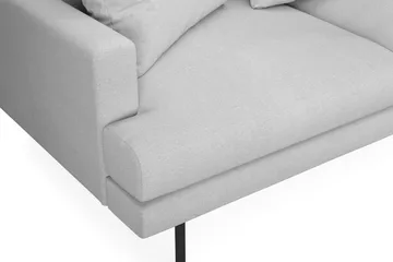 Menard 4-seters Høyrevendt Dyp L-formet Sjeselongsofa i Stoff - Lys grå - Møbler - Sofaer - Sofa med sjeselong