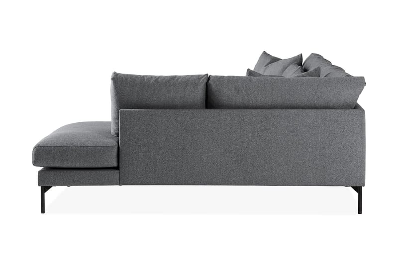Menard 4-seters Høyrevendt Dyp L-formet Sjeselongsofa i Stoff - Mørk grå - Møbler - Sofaer - Sofa med sjeselong