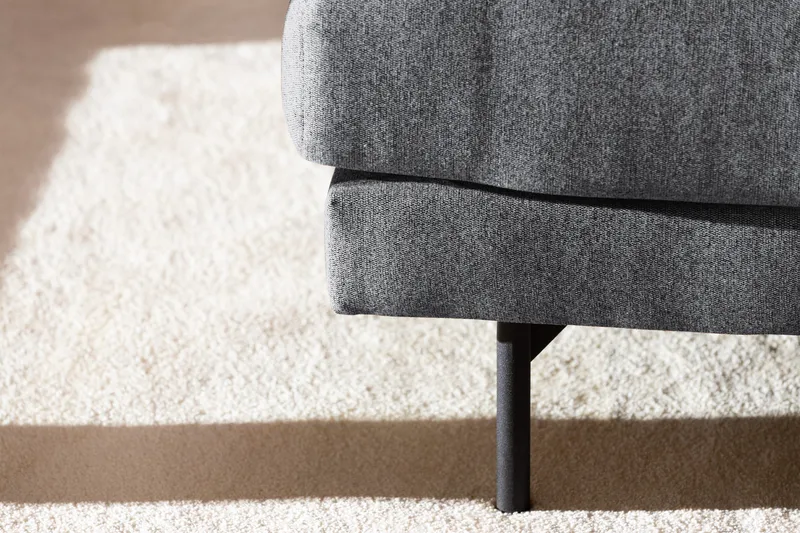 Menard 4-seters Høyrevendt Dyp L-formet Sjeselongsofa i Stoff - Mørk grå - Møbler - Sofaer - Sofa med sjeselong