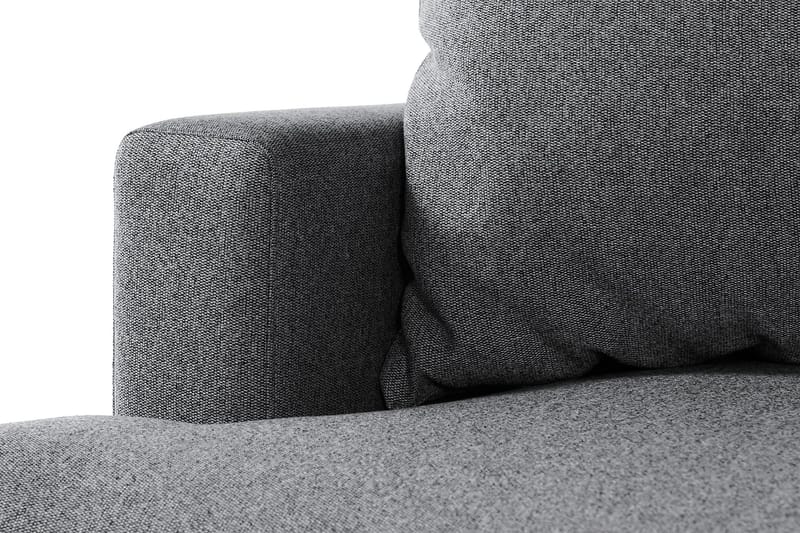 Menard 4-seters Høyrevendt Dyp L-formet Sjeselongsofa i Stoff - Mørk grå - Møbler - Sofaer - Sofa med sjeselong