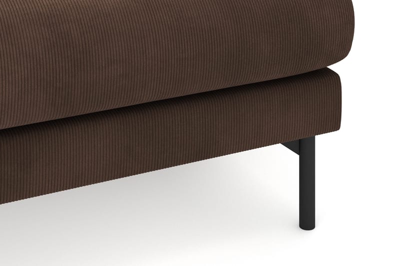 Menard 4-seters Høyrevendt L-formet Divansofa i Manchester - Brun - Møbler - Sofaer - Sofa med sjeselong