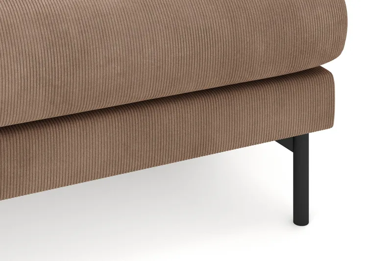 Menard 4-seters Høyrevendt L-formet Divansofa i Manchester - Brun - Møbler - Sofaer - Sofa med sjeselong