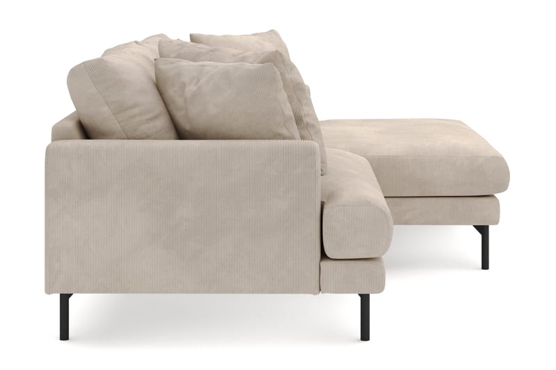 Menard 4-seters Høyrevendt L-formet Divansofa i Manchester - Greige - Møbler - Sofaer - Sofa med sjeselong