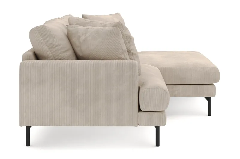 Menard 4-seters Høyrevendt L-formet Divansofa i Manchester - Greige - Møbler - Sofaer - Sofa med sjeselong