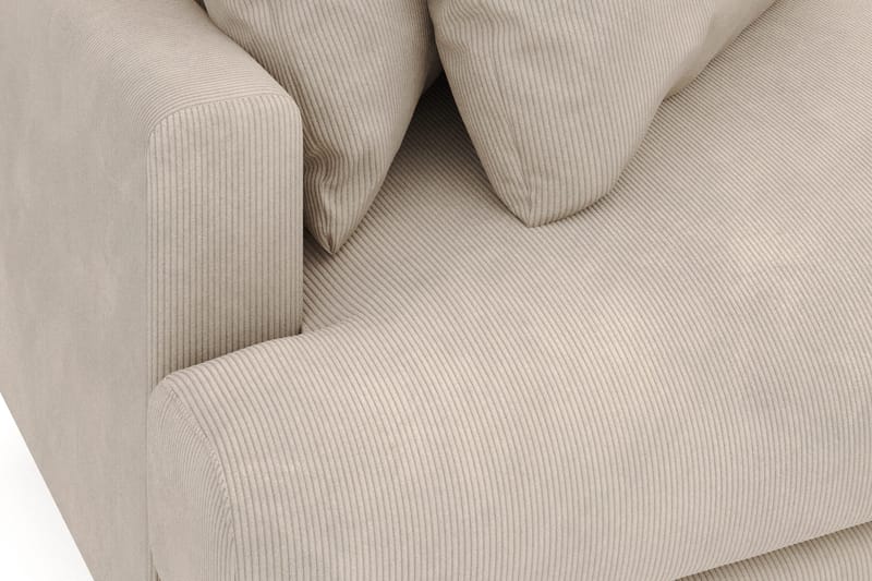 Menard 4-seters Høyrevendt L-formet Divansofa i Manchester - Greige - Møbler - Sofaer - Sofa med sjeselong