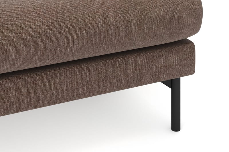 Menard 4-seters Høyrevendt L-formet Divansofa i Stoff - Brun - Møbler - Sofaer - Sofa med sjeselong