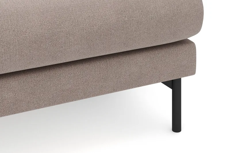 Menard 4-seters Høyrevendt L-formet Divansofa i Stoff - Brun - Møbler - Sofaer - Sofa med sjeselong