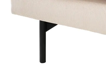 Menard 4-seters høyrevendt L-formet dyp sjeselongsofa i kordfløyel - Beige - Møbler - Sofaer - Sofa med sjeselong