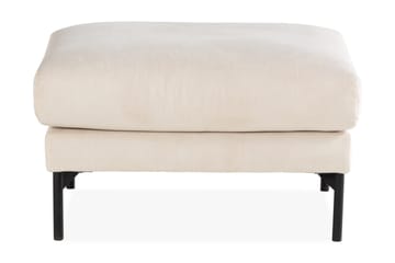 Menard 4-seters Høyrevendt L-formet Sjeselongsofa + Fotskammel i Manchester - Beige - Møbler - Sofaer - Sofa med sjeselong