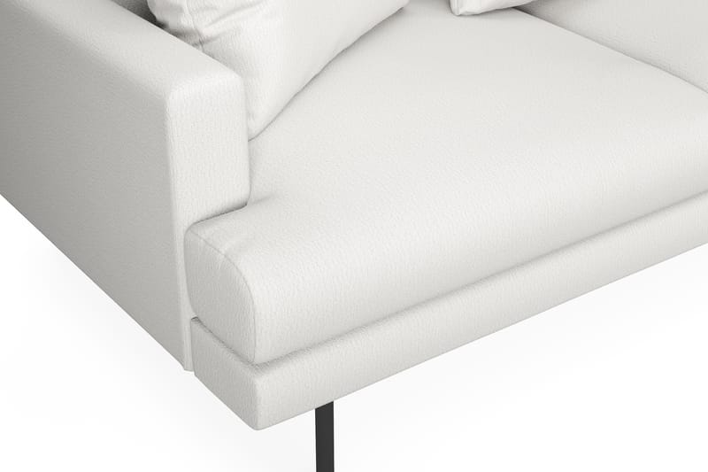 Menard 4-seters Høyrevendt L-formet Sjeselongsofa i Stoff - Hvit - Møbler - Sofaer - Sofa med sjeselong