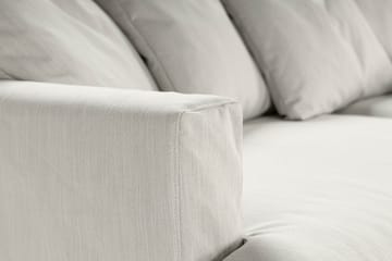 Menard 4-seters Høyrevendt L-formet Sjeselongsofa i Stoff - Lys grå - Møbler - Sofaer - Sofa med sjeselong