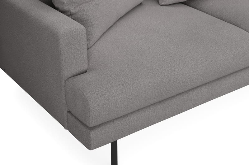 Menard 4-seters Høyrevendt L-formet Sjeselongsofa i Stoff - Mørk grå - Møbler - Sofaer - Sofa med sjeselong