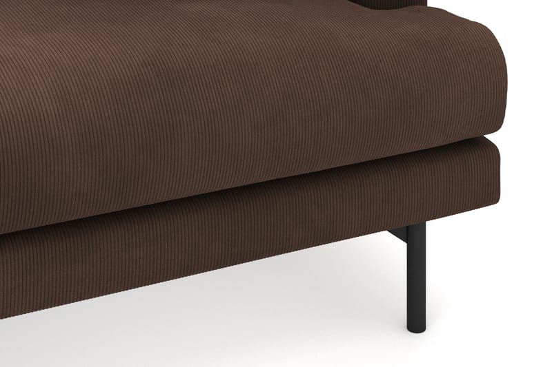 Menard 4-seters Venstrevendt Dyp L-formet Divansofa i Manchester - Brun - Møbler - Sofaer - Sofa med sjeselong