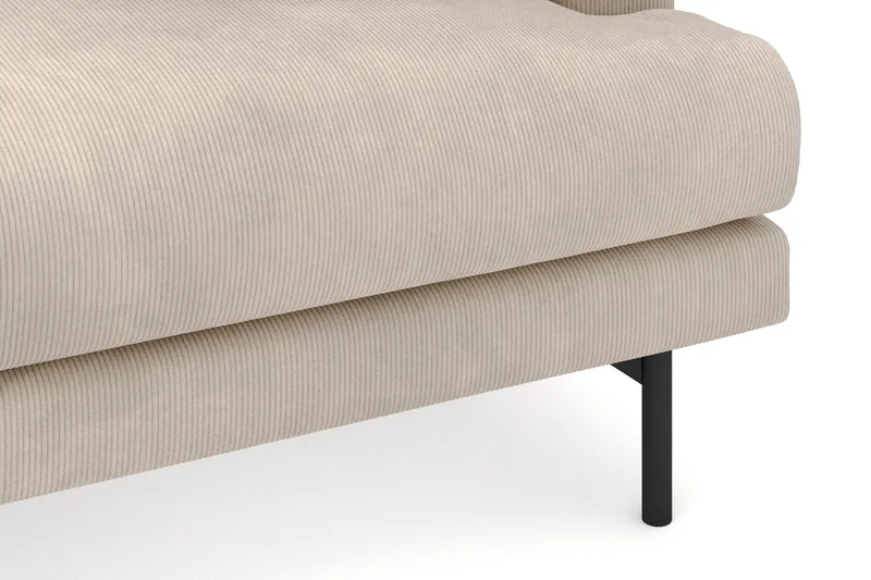 Menard 4-seters Venstrevendt Dyp L-formet Divansofa i Manchester - Greige - Møbler - Sofaer - Sofa med sjeselong