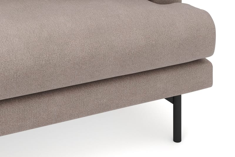 Menard 4-seters Venstrevendt Dyp L-formet Divansofa i Stoff - Brun - Møbler - Sofaer - Sofa med sjeselong