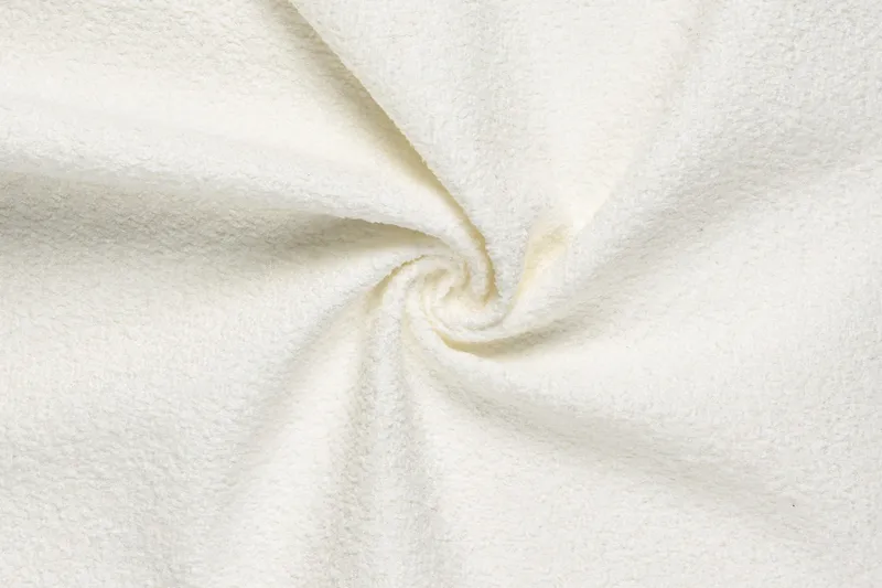 Menard 4-seters Venstrevendt L-formet Sjeselongsofa i Bouclé - Hvit - Møbler - Sofaer - Sofa med sjeselong