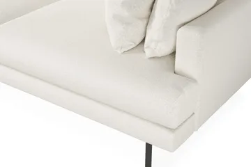 Menard 4-seters Venstrevendt Dyp L-formet Sjeselongsofa i Bouclé - Hvit - Møbler - Sofaer - Sofa med sjeselong