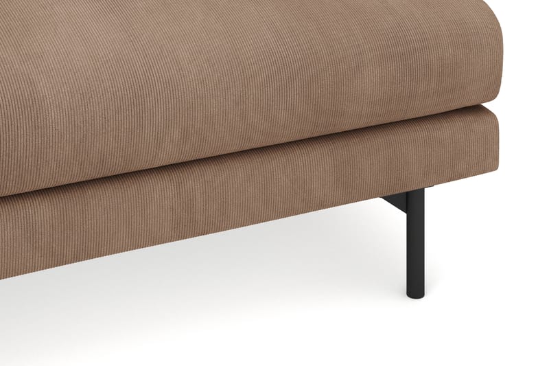 Menard 4-seters Venstrevendt Dyp L-formet Sjeselongsofa i Manchester - Brun - Møbler - Sofaer - Sofa med sjeselong