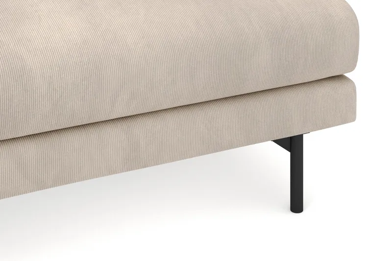 Menard 4-seters Venstrevendt Dyp L-formet Sjeselongsofa i Manchester - Greige - Møbler - Sofaer - Sofa med sjeselong