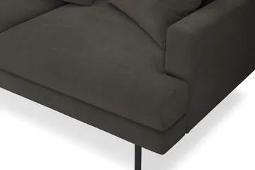 Menard 4-seters Venstrevendt Dyp L-formet Sjeselongsofa i Manchester - Mørk grå - Møbler - Sofaer - Sofa med sjeselong
