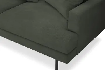 Menard 4-seters Venstrevendt Dyp L-formet Sjeselongsofa i Manchester - Mørk grønn - Møbler - Sofaer - Sofa med sjeselong