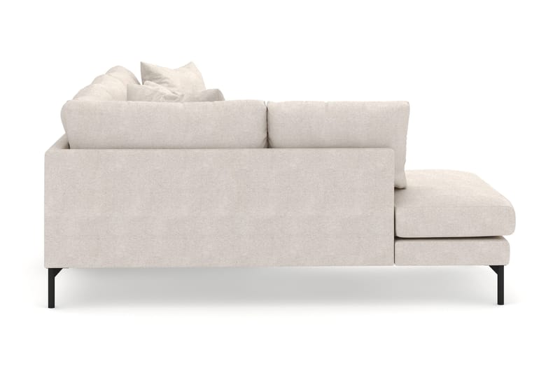 Menard 4-seters Venstrevendt Dyp L-formet Sjeselongsofa i Stoff - Beige - Møbler - Sofaer - Sofa med sjeselong