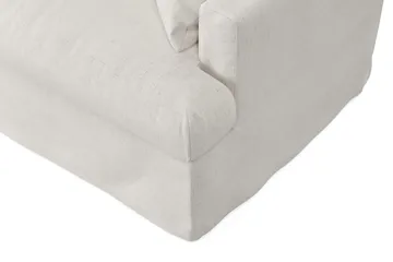 Menard 4-seters Venstrevendt Dyp L-formet Sjeselongsofa i Stoff - Beige - Møbler - Sofaer - Sofa med sjeselong - 4 seters sofa med divan