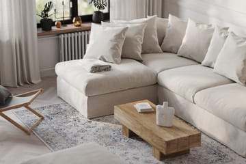Menard 4-seters Venstrevendt Dyp L-formet Sjeselongsofa i Stoff - Beige - Møbler - Sofaer - Sofa med sjeselong - 4 seters sofa med divan