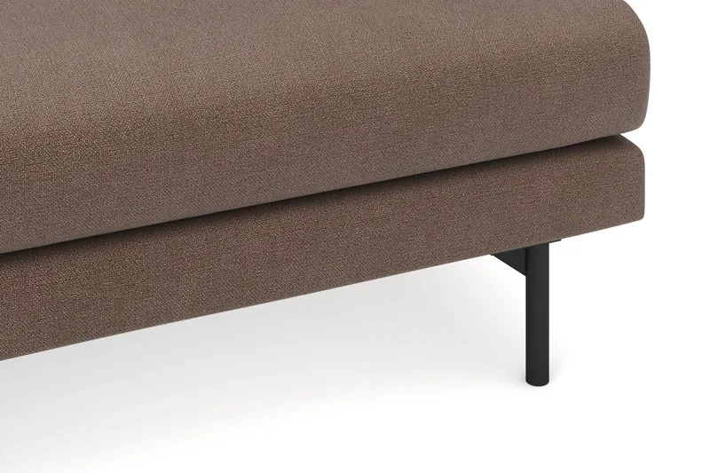 Menard 4-seters Venstrevendt Dyp L-formet Sjeselongsofa i Stoff - Brun - Møbler - Sofaer - Sofa med sjeselong